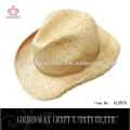 Chapéus de moda para decorar o chapéu de cowboy raffia de palha de papel